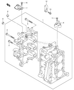 DF25T From 02501F-151001 ()  2001 drawing CYLINDER BLOCK