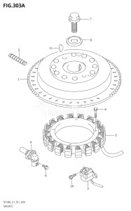 11503F-140001 (2021) 115hp E11 E40-Gen. Export 1-and 2 (DF115AT) DF115A drawing MAGNETO