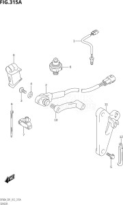 05003F-210001 (2012) 50hp E01-Gen. Export 1 (DF50AT  DF50ATH) DF50A drawing SENSOR (DF40A:E01)