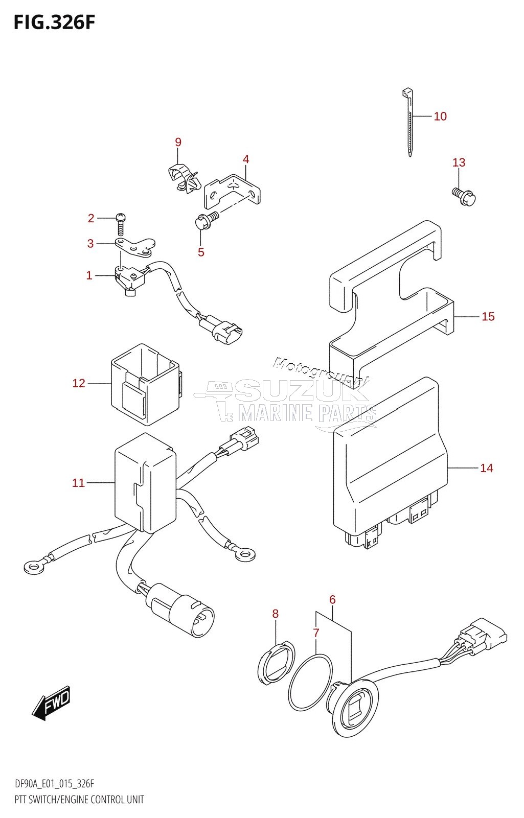 PTT SWITCH /​ ENGINE CONTROL UNIT (DF80A:E40)