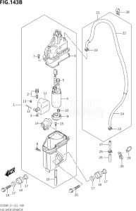 17503P-240001 (2022) 175hp E11-Gen. Export 2 (DF175AP    DF175AP) DF175AP drawing FUEL VAPOR SEPARATOR (E40)