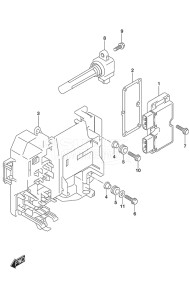 Outboard DF 200A drawing Rectifier/Ignition Coil