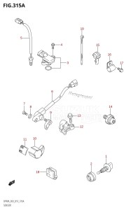 DF80A From 08002F-310001 (E03)  2013 drawing SENSOR