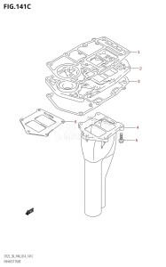 DT30 From 03005-410001 ()  2014 drawing EXHAUST TUBE (DT30R:P40)