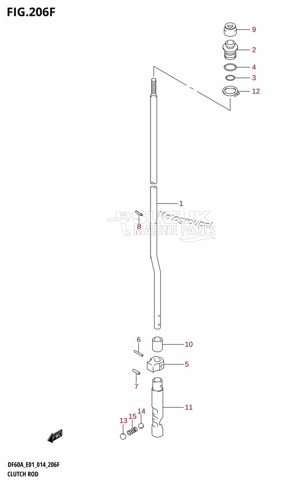 CLUTCH ROD (DF50ATH:E01)