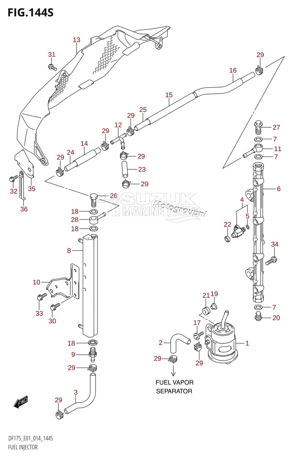 FUEL INJECTOR (DF175ZG:E40)