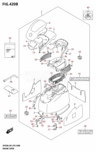 DF350A From 35001F-910001 (E01)  2019 drawing ENGINE COVER (DF325A:E01)