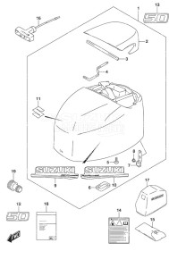 DF 50A drawing Engine Cover