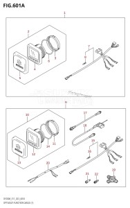 DF150AZ From 15003Z-240001 (E11 E40)  2022 drawing OPT:MULTI FUNCTION GAUGE (1) (020,021)