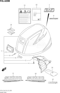 03003F-240001 (2022) 30hp P03-U.S.A (DF30AT    DF30ATH) DF30A drawing ENGINE COVER (021:DF25A)