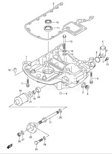  (2003) 115hp - () DF115TL drawing ENGINE HOLDER