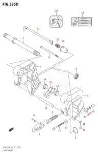 DF9.9A From 00994F-310001 (P03)  2013 drawing CLAMP BRACKET (DF9.9AR:P03)