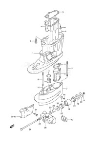 Outboard DF 90A drawing Drive Shaft Housing