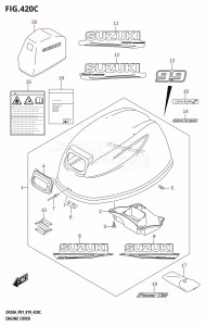 DF20A From 02002F-240001 (E01 E40)  2022 drawing ENGINE COVER (DF9.9BT,DF9.9BTH)