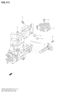 DF40A From 04004F-210001 (E34-Italy)  2012 drawing RECTIFIER /​ IGNITION COIL