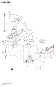 07002F-980001 (2009) 70hp E03-USA (DF70ATK9) DF70A drawing GEAR CASE