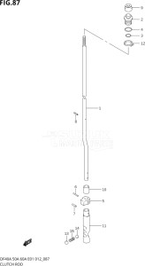 04004F-210001 (2012) 40hp E34-Italy (DF40AST) DF40A drawing CLUTCH ROD (DF40A E01)