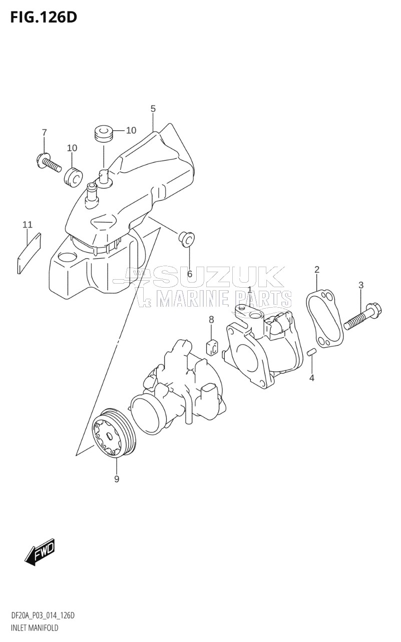 INLET MANIFOLD (DF9.9BTH:P03)