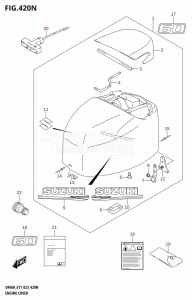 DF40A From 04003F-140001 (E01 E11)  2021 drawing ENGINE COVER ((DF60A,DF60AVT):E03:020)