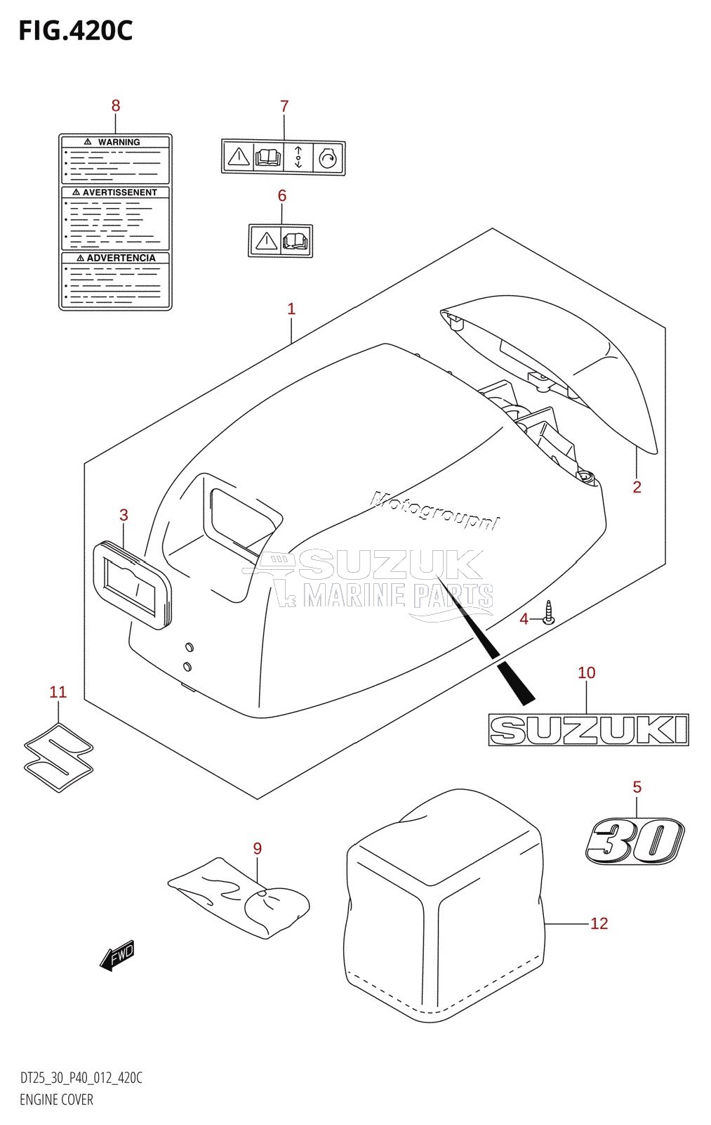 ENGINE COVER (DT30R:P40)