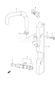 Outboard DF 40A drawing Fuel Injector