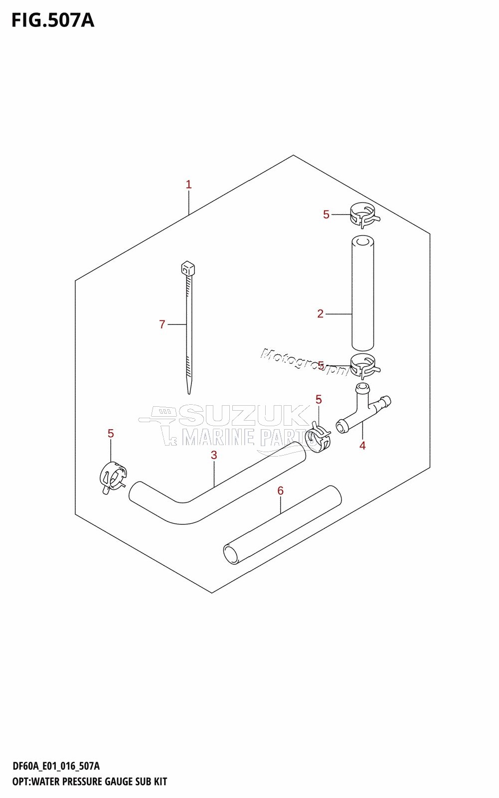 OPT:WATER PRESSURE GAUGE SUB KIT