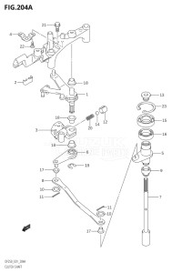 20001F-421001 (2004) 200hp E01-Gen. Export 1 (DF200TK4) DF200 drawing CLUTCH SHAFT