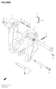 DF140AZ From 14003Z-040001 (E40)  2020 drawing CLAMP BRACKET (DF140AZ:E40)