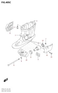 DF90A From 09003F-240001 (E11 E40)  2022 drawing DRIVE SHAFT HOUSING ((DF70ATH,DF90ATH):E01)