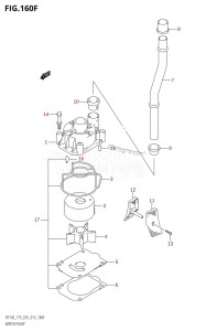 DF175Z From 17502Z-310001 (E01 E40)  2013 drawing WATER PUMP (DF175T:E40)