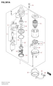 05004F-810001 (2018) 50hp E01-Gen. Export 1 (DF50AVT  DF50AVTH) DF50A drawing STARTING MOTOR