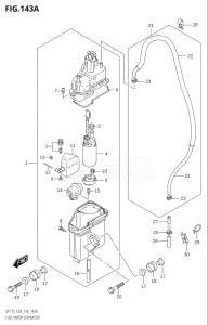 15002Z-610001 (2016) 150hp E03-USA (DF150Z) DF150Z drawing FUEL VAPOR SEPARATOR