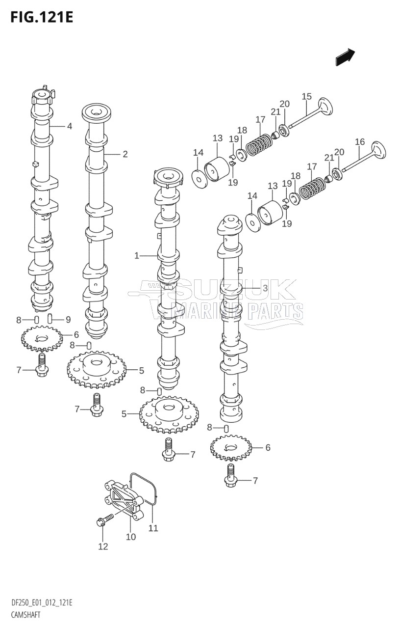 CAMSHAFT (DF225T:E01)