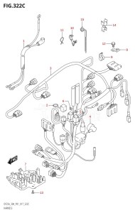 03003F-710001 (2017) 30hp P01 P40-Gen. Export 1 (DF30A  DF30AQ  DF30AR  DF30AT  DF30ATH  DT30  DT30R) DF30A drawing HARNESS (DF25AT:P01)