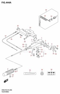 DF15A From 01504F-510001 (P03)  2015 drawing TILLER HANDLE (DF9.9B:P03)