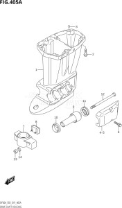 06003F-910001 (2019) 60hp E03-USA (DF60AVT  DF60AVTH) DF60A drawing DRIVE SHAFT HOUSING (DF40A,DF50A,DF60A)