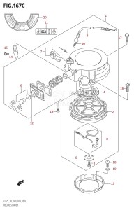 DT30 From 03005-310001 ()  2013 drawing RECOIL STARTER (DT30R:P40)