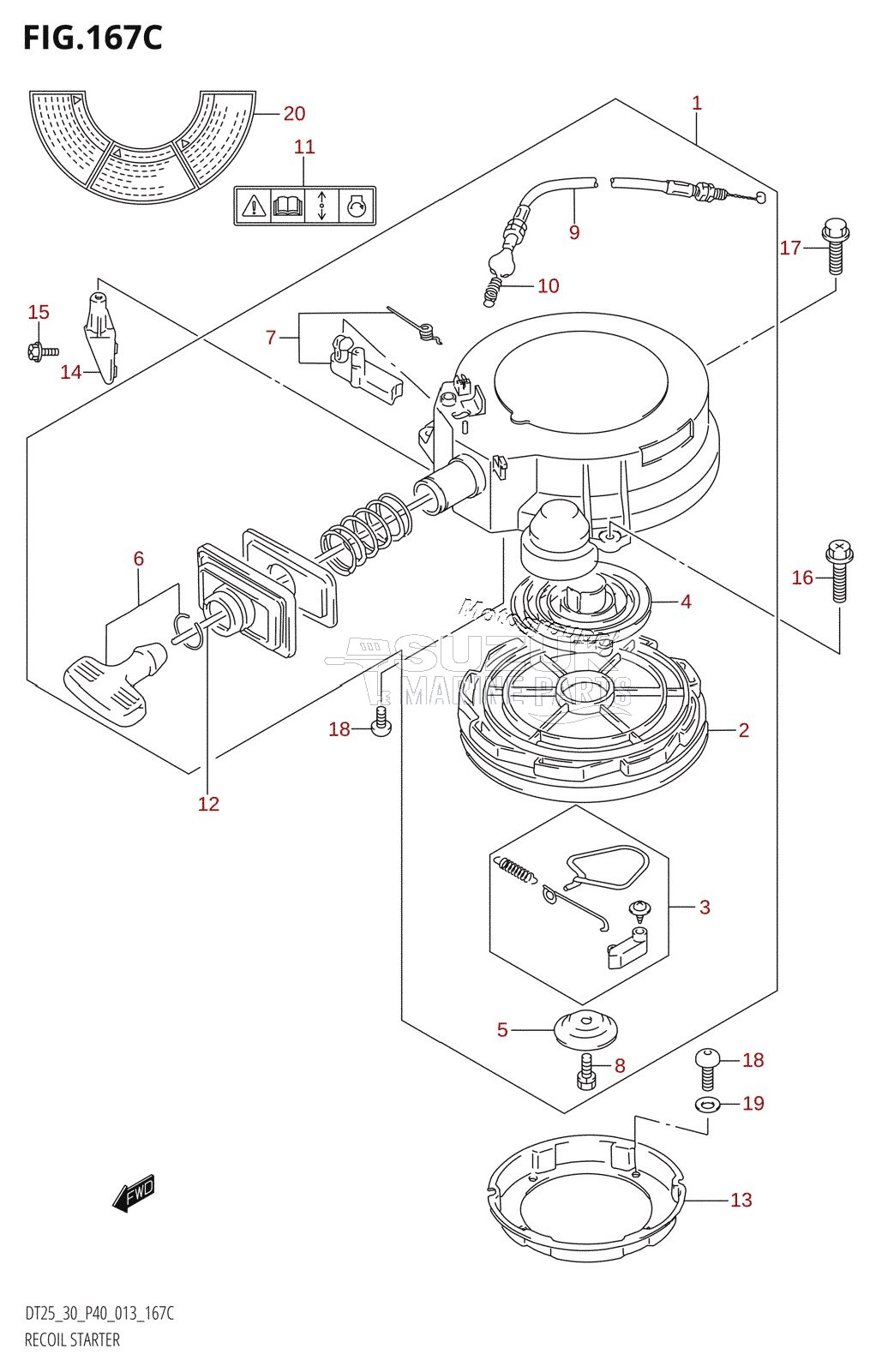 RECOIL STARTER (DT30R:P40)