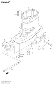 11501F-421001 (2004) 115hp E03-USA (DF115TK4  DF115TK5  DF115WTK5) DF115T drawing DRIVE SHAFT HOUSING (DF115Z:E03)