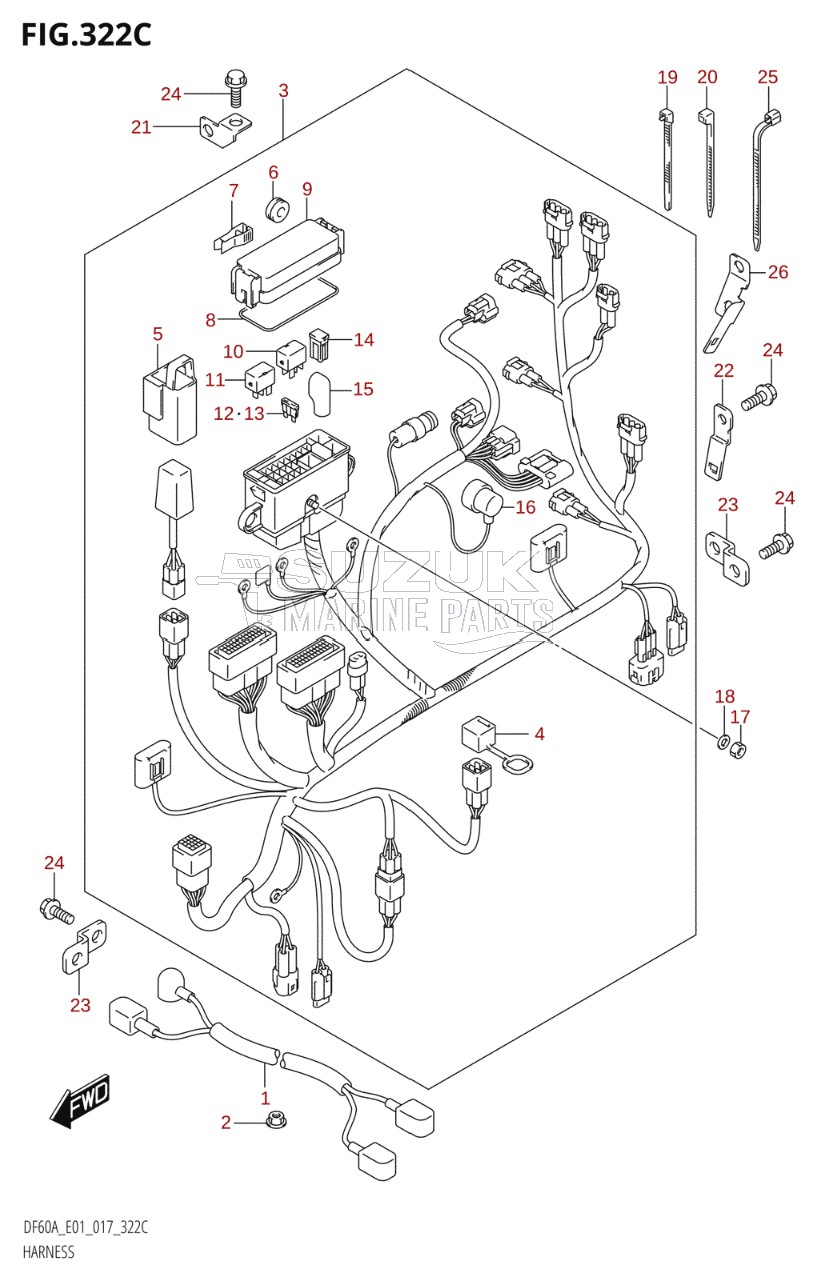 HARNESS (DF40ATH:E01)