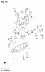 DF60A From 06002F-410001 (E01 E40)  2014 drawing DRIVE SHAFT HOUSING (DF60AVTH:E01)