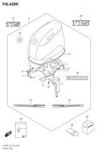 DF150AP From 15003P-810001 (E01 E40)  2018 drawing ENGINE COVER (DF175AP:E40)