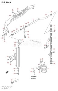 DF175T From 17502F-310001 (E01 E40)  2013 drawing FUEL INJECTOR (DF150T:E01)