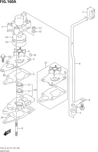 00403F-810001 (2018) 4hp P01-Gen. Export 1 (DF4A) DF4A drawing WATER PUMP