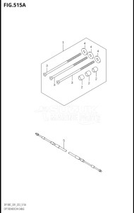 10005F-340001 (2023) 100hp E01-Gen. Export 1 (DF100C) DF100C drawing OPT:REMOCON CABLE