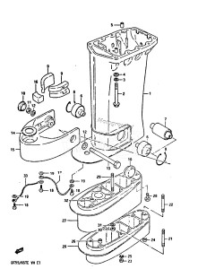 DT55 From 05501-705120 ()  1987 drawing DRIVESHAFT HOUSING