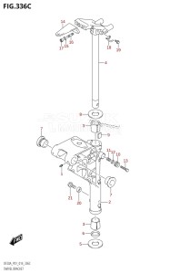 DF20A From 02002F-410001 (P01)  2014 drawing SWIVEL BRACKET (DF9.9BT:P01)