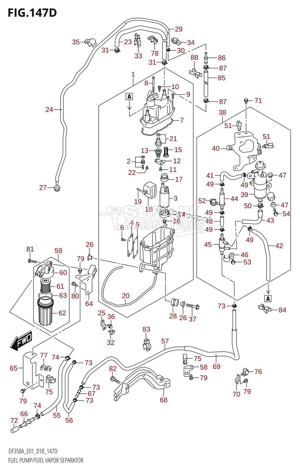 FUEL PUMP /​ FUEL VAPOR SEPARATOR (DF325A:E40)