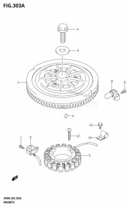 DF40A From 04003F-110001 (E03)  2011 drawing MAGNETO