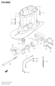 DF150 From 15002F-210001 (E01 E40)  2012 drawing DRIVE SHAFT HOUSING (DF150Z:E40)